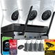 Комплект мониторинга Force 3x IP-камера WiFi 2 мп обнаружение движения Белый - изображение 1