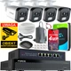 Комплект мониторинга Force 4x IP-камера 4 Мпх проводніе выявление движения - изображение 1