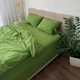 Простынь Евро Lavson Вареный хлопок Washed Cotton 260х230 Матча - изображение 4