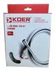 Шланг для душа силикон 150 см KOER KB-0804-150-01 CHROME - изображение 5