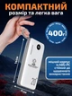 Повербанк умб 20000 mAh з вбудованими кабелями type c lightning micro usb a та led дисплеєм Shunjiboy power bank SJ-0304 павербанк для телефону планшета айпада пристроїв powerbank зовнішній портативний акумулятор компактні повербанки білий - зображення 7