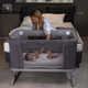 Кроватка детская 3 в 1 Chicco Next2Me Forever, графитово-серая - изображение 9