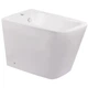 Биде напольное MIXXUS PREMIUM санитарный фарфор 600х355х410 мм Белое глянцевое квадратное (617056) - изображение 1
