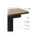 Комп'ютерний стіл OfficePro ODE1260DW Dark Wood/Black (ODE1260DW) OfficePro ODE1260DW 922708 - зображення 6