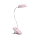 Настільна лампа Philips Donutclip 3Вт 4000K 1200мАг USB-A рожевий (929003179607) PHILIPS 929003179607 907475 - зображення 1