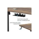 Комп'ютерний стіл OfficePro ODE1470DW Dark Wood/Black (ODE1470DW) OfficePro ODE1470DW 923378 - зображення 4