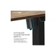 Комп'ютерний стіл OfficePro ODE1670DW Dark Wood/Black (ODE1670DW) OfficePro ODE1670DW 903581 - зображення 5