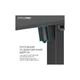 Комп'ютерний стіл OfficePro ODE1670B Black (ODE1670B) OfficePro ODE1670B 920073 - зображення 5