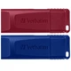 USB флеш накопитель Verbatim 2x32GB Store'n'Go Slider Red/Blue USB 2.0 (49327) Verbatim 49327 1080817 - изображение 1