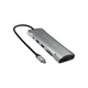 Концентратор J5create USB-C 9-in-1 2xUSB 3.2 + 2xUSB-C PD + 2xHDMI 4K + DisplayPort + SD/TF + RJ45 1000Mbps gray (JCD397-N) J5create JCD397-N 908696 - зображення 1