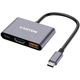 Концентратор Canyon hub DS-4 3in1 USB-C Grey (CNS-TDS4) CANYON CNS-TDS4 922494 - зображення 1