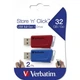 USB флеш накопитель Verbatim 2x32GB Store 'n' Click Red/Blue USB 3.2 (49308) Verbatim 49308 912136 - изображение 10