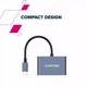 Концентратор Canyon hub DS-4 3in1 USB-C Grey (CNS-TDS4) CANYON CNS-TDS4 922494 - зображення 8