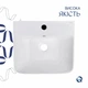 Раковина напольная моноблок Qtap Tern белая с донным клапаном PU02O для ванной комнаты в стиле модерн. (600670) - изображение 5