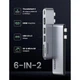 Концентратор Ugreen 2xUSB-C to HDMI + 2xUSB 3.0 + SD/TF + USB-C CM380 gray (80856) UGREEN 80856 908592 - зображення 2