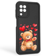 Чохол силіконовий оригінальний Soft Touch з 3D принтом милий ведмедик для Samsung Galaxy M32 4G (SM-M325F) чорний (Повний захист камери) - зображення 1