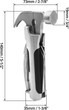 Багатофункціональний мультитул-молоток VHG FP-3 Silver 16 в 1 - изображение 5