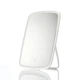 Зеркало для макияжа Jordan Judy LED Makeup Mirror 238x168x25 мм сенсорное с подсветкой и аккумулятором кремово белое для профессионального ухода за лицом с тремя режимами света беспроводное компактное настольное зеркало косметическое с USB зарядкой - изображение 1
