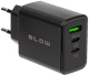 Ładowarka sieciowa Blow 76-025 gniazdo USB - Cx2 QC + PD 40W Czarna (5900804140931) - obraz 1