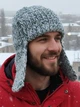 Стильная шапка ушанка для мужчин "Зеленый Микс", ручная работа от PRIGRIZ, 50-58 см - изображение 4