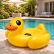 Надувная плот Intex Утка 57556 147×147×81 см — детский водный матрас-плот с ручками, желтая уточка для бассейна и моря, до 40 кг - изображение 6