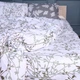 Простынь MirSon Бязь 17-0668 Grey Blooms 150 х 220 см (2200009957796) - изображение 1