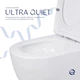 Унітаз підлоговий Qtap з безшумним змивом Ultra Quiet для ванної кімнати компактний з сидінням Soft-close (601177) - зображення 5