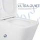 Напольный унитаз Qtap Tern Ultra Quiet безобедочный с сиденьем Soft-Close для санузла компактный туалет (600449) - изображение 5