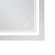 Зеркало MIXXUS PREMIUM алюминиевое 50x80 см белое с LED подсветкой и регулятором яркости (616207) - изображение 4