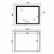 Зеркало Lidz с LED-подсветкой Touch антизапотеванием для ванной комнаты регулировка яркости (601246) - изображение 2