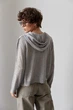 Легкий вязаный кардиган на пуговицах с капюшоном Lurex Серый One Size (90066) - изображение 2