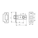 Защелка дверная RDA 256 CP 6-45 хром - изображение 3