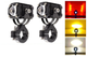 Додаткові LED фари для мотоцикла / скутера / авто — Mini Lens Double Color (з ефектом Demon Eye) (15W, 12-80V, IP67) - зображення 1