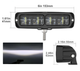 Светодиодная LED-фара 20W с четкой светоотражающей гранью (СТМ) Идеальный выбор для дополнительного освещения: не ослепляет встреч - изображение 3