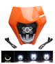 Універсальна LED-фара для мотоциклів (Ендуро/Кросс) — Модель HL101-4 Колір: помаранчевий - зображення 1
