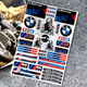 Набор виниловых наклеек BMW Motorrad / GS / M Performance (Аркуш 20х25 см) - изображение 1
