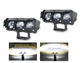 Комплект додаткових LED фар (2 шт.) з лінзами — 35W, 3200LM (DC 8-80V) + Кнопка та Кріплення(Біле світло) - зображення 1