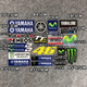 Комплект наклеек для мотоцикла/авто - Стиль MotoGP, Мотоспорт, 25x20 см (Винил) - изображение 2