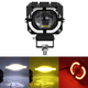 Светодиодная LED-фара "Орлиный глаз" 8000LM (9-80V) - Мощный дополнительный свет с 3 режимами. Красная подсветка - изображение 1