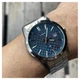 Мужские классические часы Casio MTP-VD03D-2A2 серебристые с синим циферблатом - изображение 5