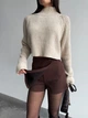 Жіноча міні спідниця-шорти Uaclothes 44 Коричневий (like36511-169371365) - зображення 2
