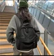 Рюкзак мужской женский школьный черный спортивный городской текстильный для города с отделением для ноутбука и карманом антивор рюкзаки мужские в школу подростковые тканевые в подарок мешок для обуви. - изображение 8