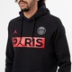 Кофта мужская Jordan Paris Saint-Germain Jumpman Fleece Hoodie L Чорний BQ8350-011 - изображение 3