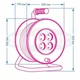 SV-051 IP 44 Удлинитель SVITTEX на катушке с термозащитой 60м 2*1.5мм оранжевый 16А 3680Вт - изображение 2