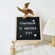 Доска Для Создания Надписей Letter Board 25х25см,Доска С Буквами (черная) - изображение 1