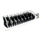 Профессиональная щетка-скелетка Salon Professional 9643TDF White. Комбинированная расческа для быстрой сушки и полировки волос. - изображение 2