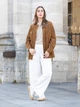 Вельветовая куртка женская Uniqlo 250745973 XL Коричневая (1159852085) - изображение 3
