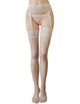 Панчохи з поясом в сітку Etosell 12346/02 One Size Білі - зображення 2