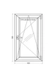 Окно металопластиковое поворотное WDS 5S (600x1200 мм) - изображение 3