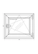 Окно металопластиковое поворотное WDS 5S (700x600 мм) - изображение 3